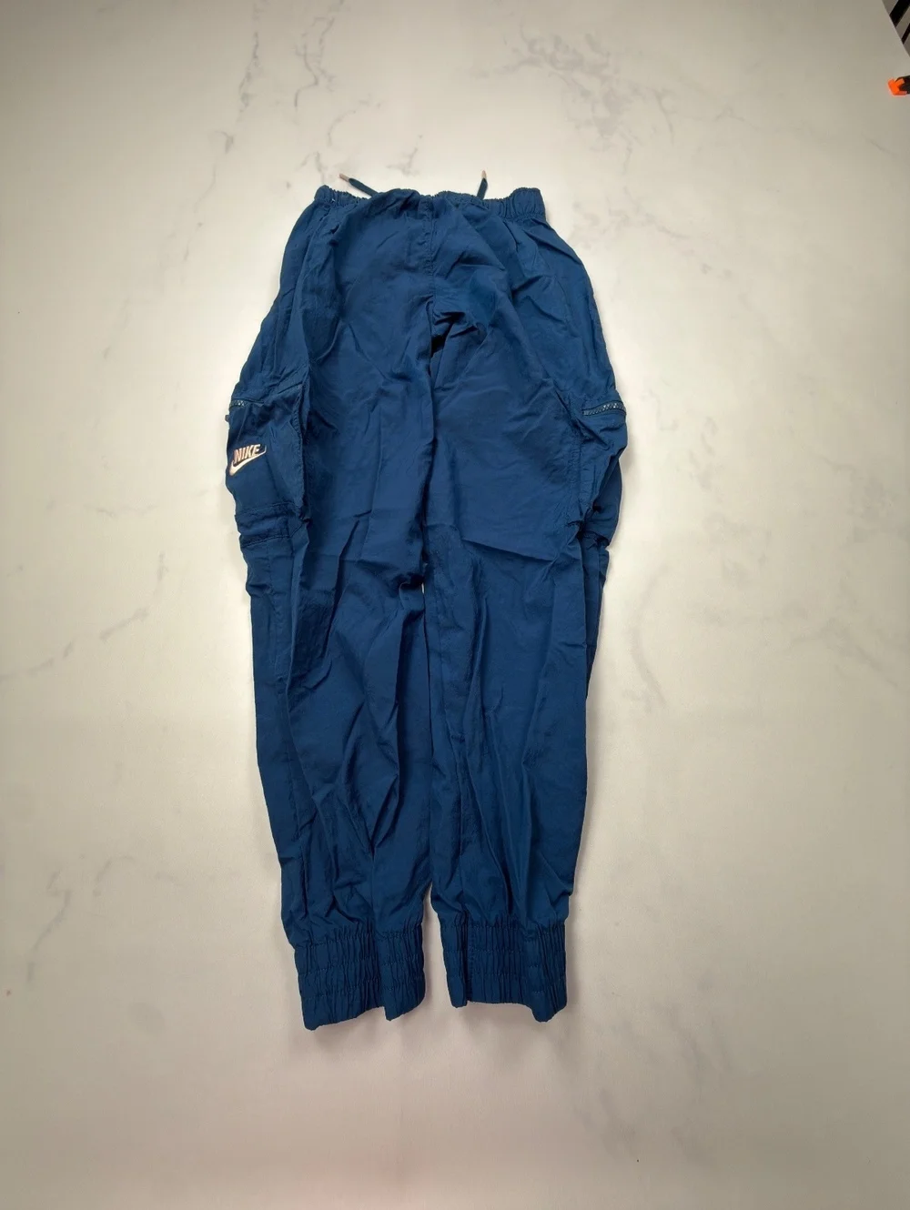 Nike Relaxed Track Joggers Blue Modern Loose Fit - Girls Kids L